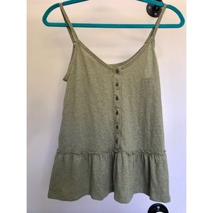 ABERCROMBIE & FITCH PEPLUM TANK